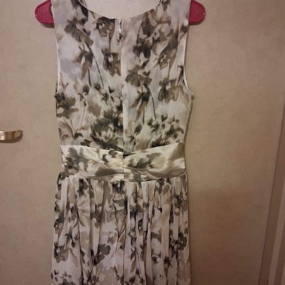 DKNY Cream and Brown Midi Dress - Picture 3 of 3